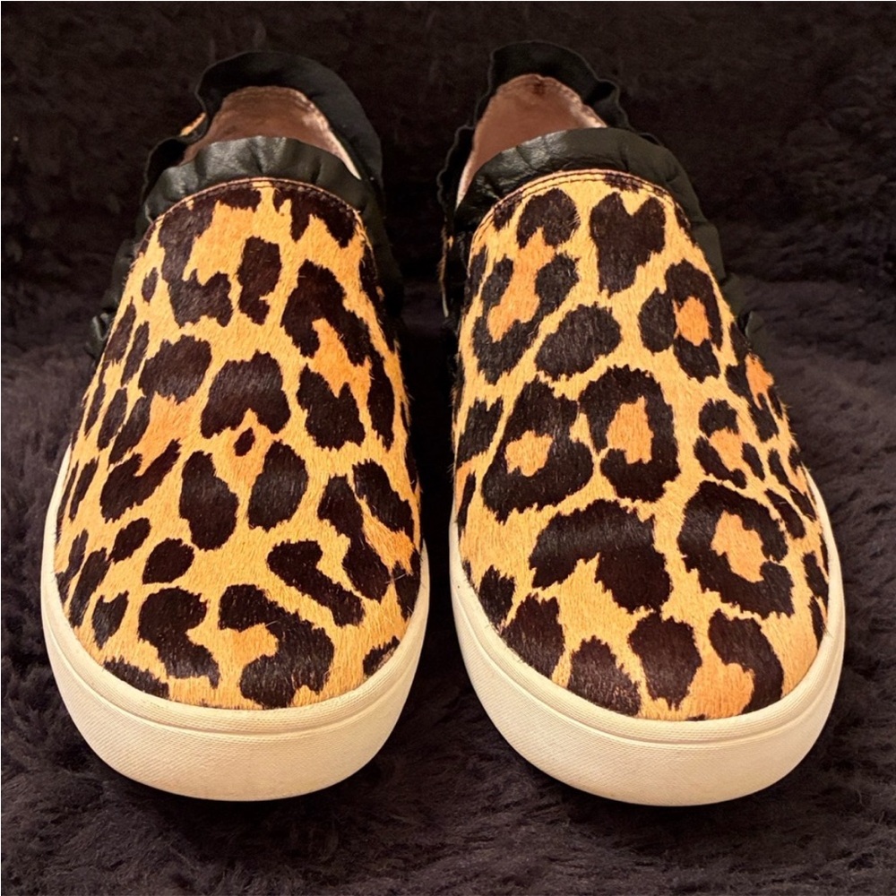 Leopard Print Slip-On Sneakers - Kate Spade - SHOE SIZE 6.5 FITS 7